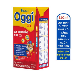Sữa bột pha sẵn Oggi Gold 110ml thùng 48 hộp - VitaDairy