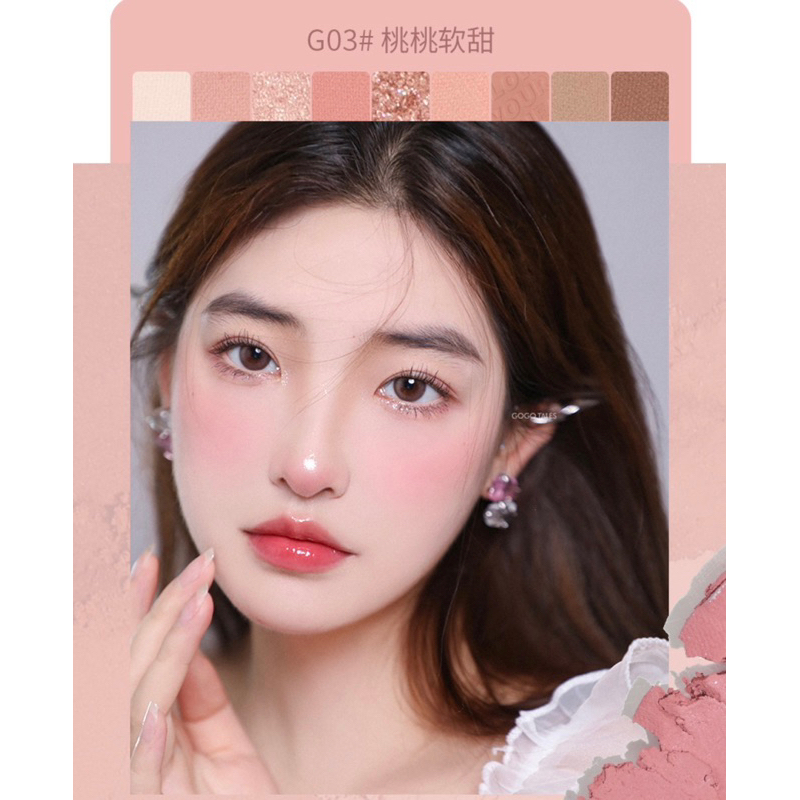 Bảng Phấn Mắt GOGOTALES Pocket Double Eyeshadow Palette Bảng Màu Mắt Hot Trend