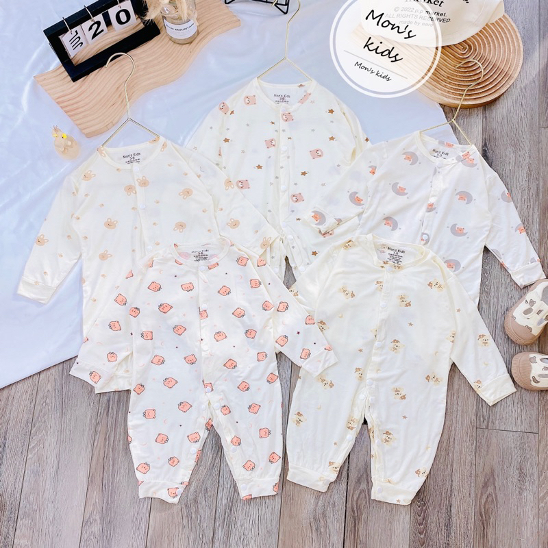 Body dài tay thun lạnh cho bé sơ sinh 0-9 months