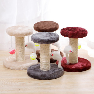 Trụ cào móng tròn cho mèo nhỏ cattree - Cây cào móng mèo vui nhộn