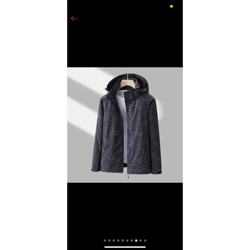 Áo gió nam nữ 2 lớp in hoa văn chất chống nước lót lưới