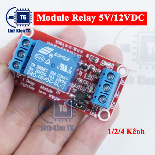Module Relay 5V 12V 24VDC 1/2/4 Kênh High / Low ( Sỉ- Lẻ)