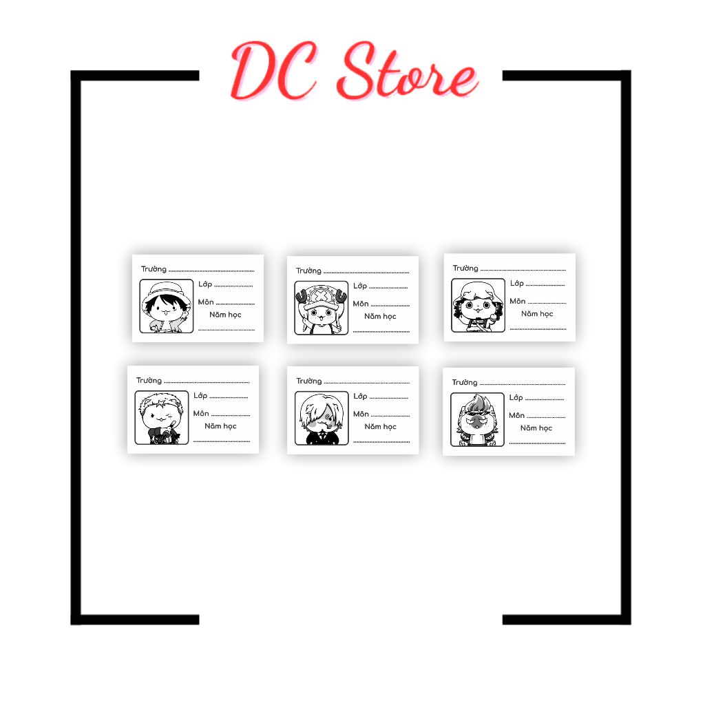 Set 50 Nhãn vở Anime hóa mèo siêu đáng yêu, bóc dán đơn giản, chống nước