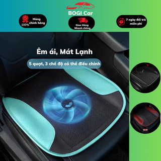 Đệm làm mát ghế Ô tô,Xe Hơi,Văn Phòng,...Quạt mát lạnh với công suất lớn,hoạt động êm ái,chất liệu Bền Bỉ Cao Cấp - BoGi