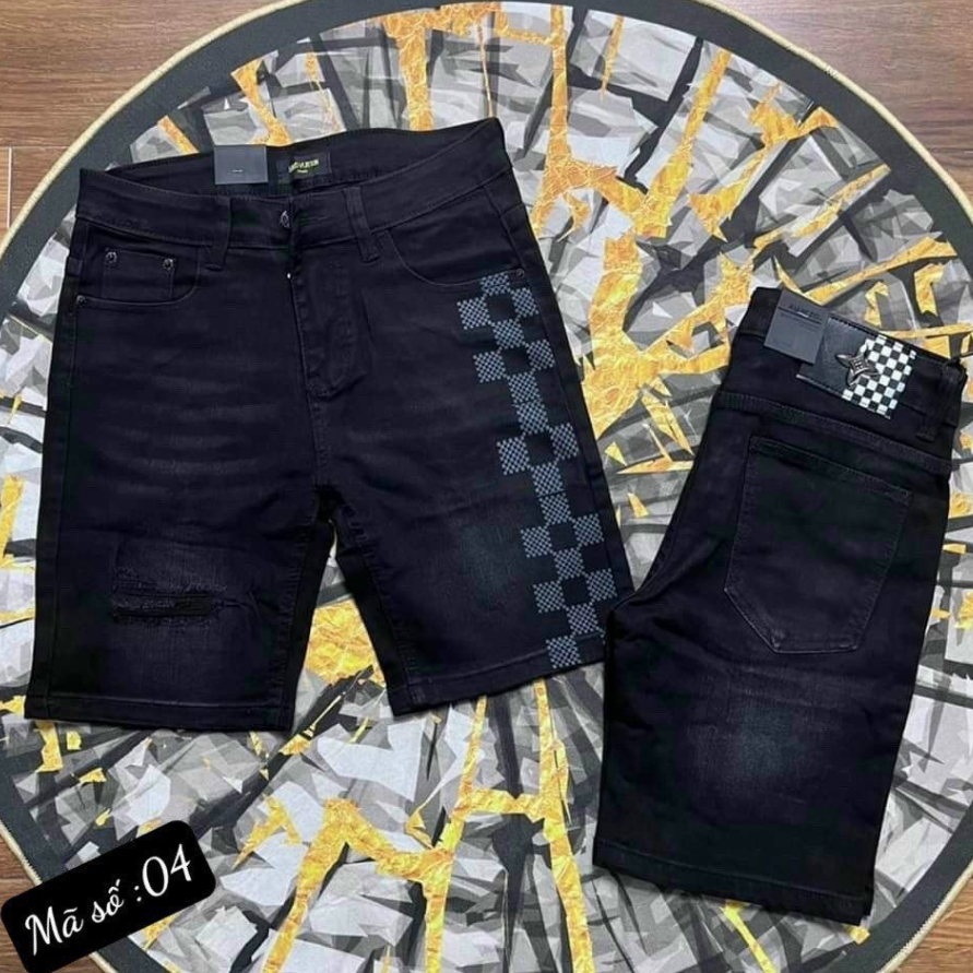 Quần short jean nam trẻ trung CAO CẤP chất bò co dãn tốt in họa tiết đẹp giá rẻ