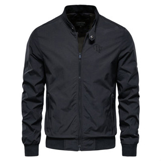 Áo Khoác Dù Nam Phong Cách Hàn Quốc, Kiểu Dáng Trước Ngực Có Thêu Logo