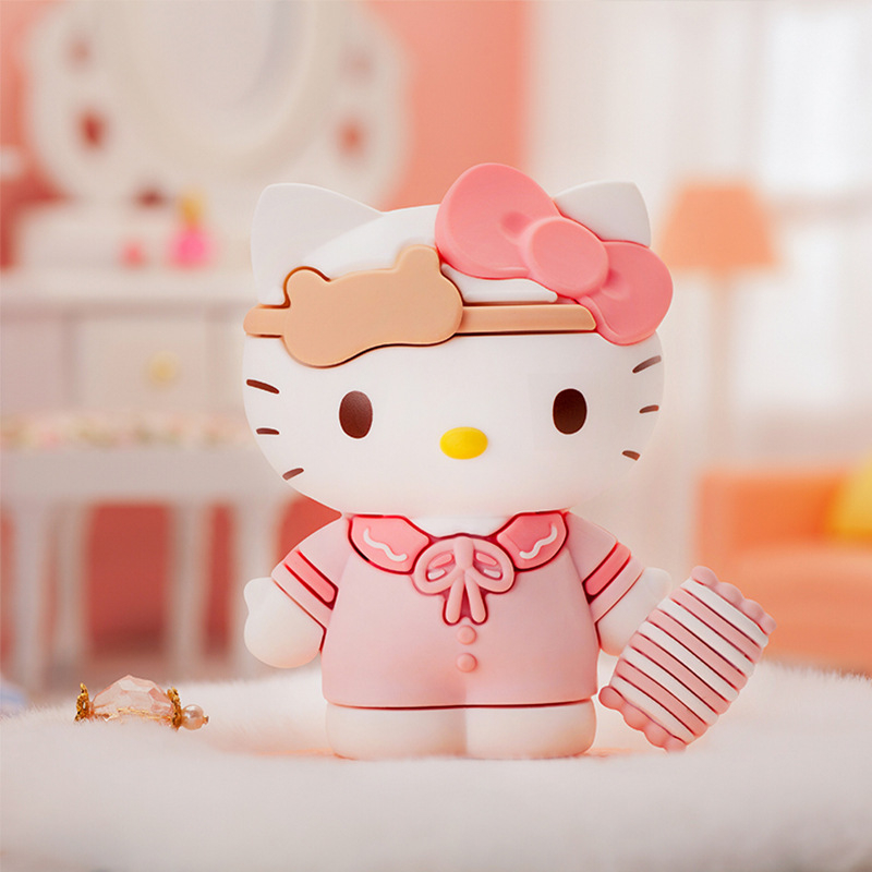 Mô hình mèo Hello Kitty điệu đà dễ thương bao gồm hộp đựng nguyên seal