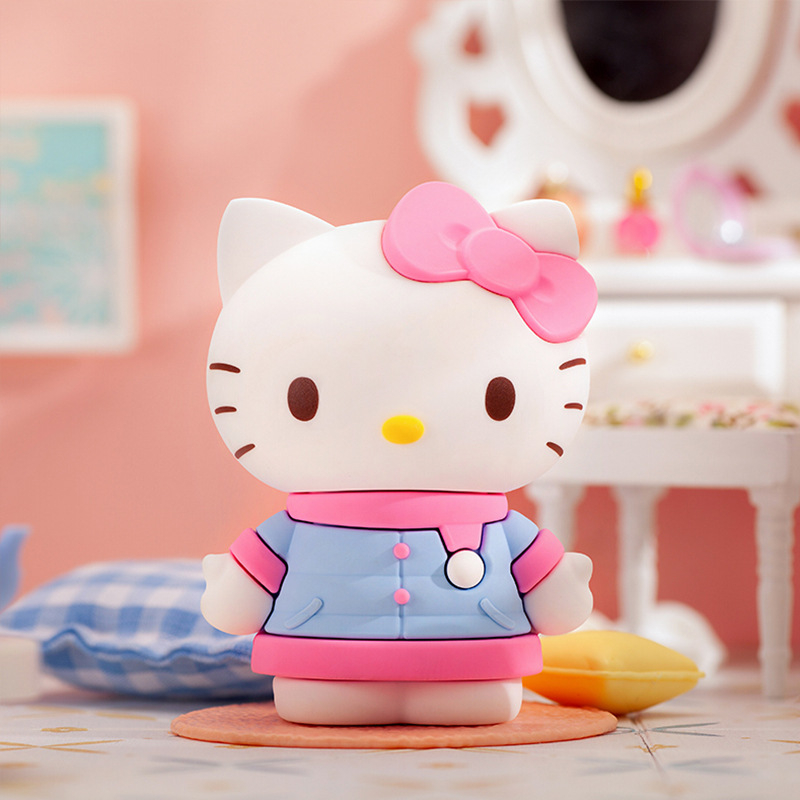 Mô hình mèo Hello Kitty điệu đà dễ thương bao gồm hộp đựng nguyên seal