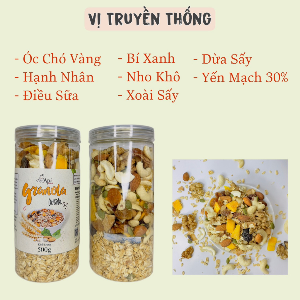 Ngũ Cốc Dinh Dưỡng Granola 30% Yến Mạch - 4 Vị