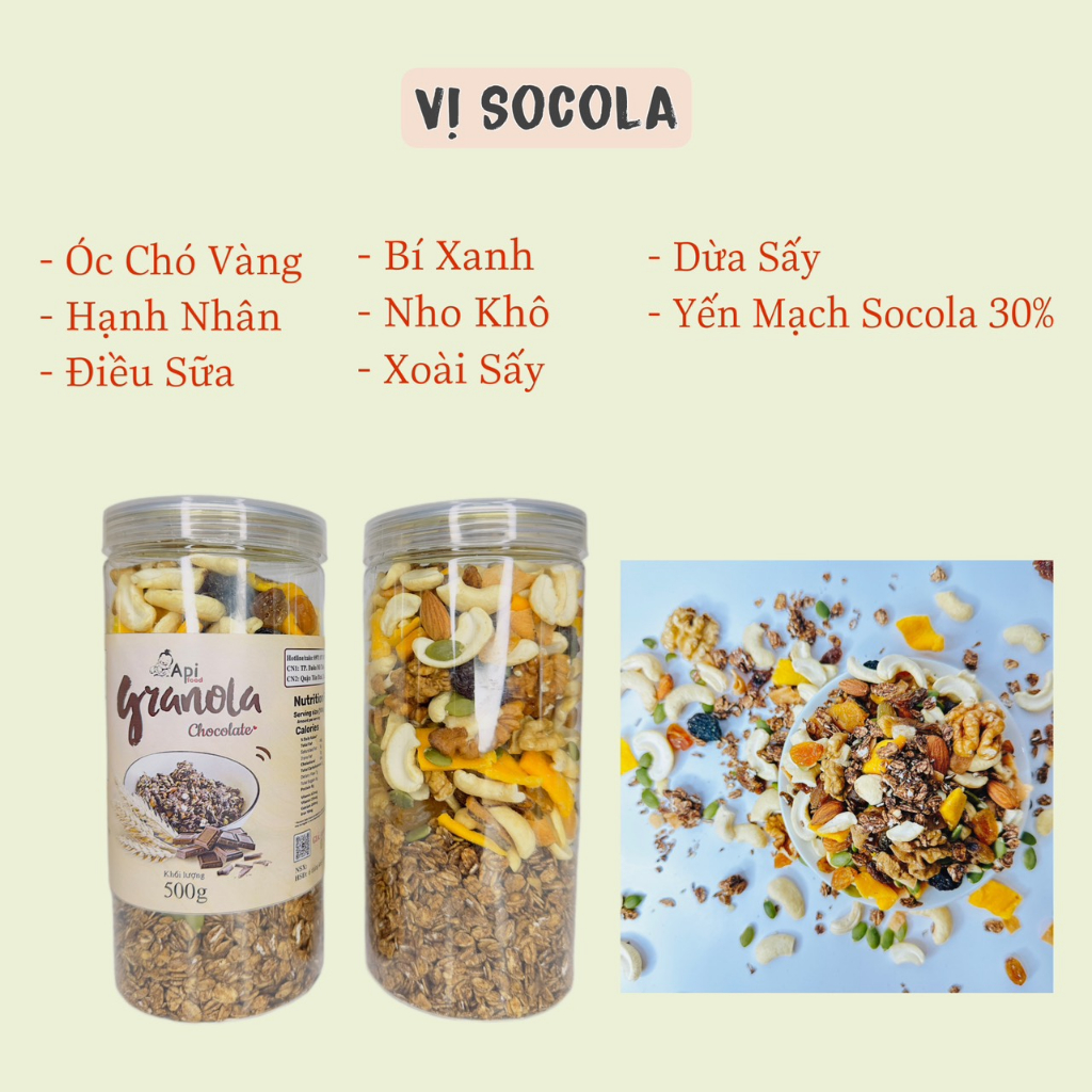 Ngũ Cốc Dinh Dưỡng Granola 30% Yến Mạch - 4 Vị