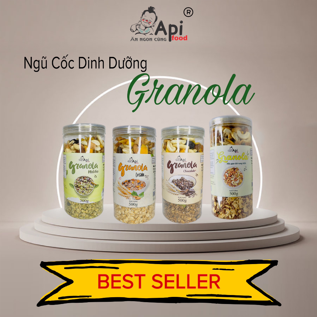 Ngũ Cốc Dinh Dưỡng Granola 30% Yến Mạch - 4 Vị