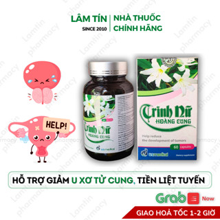 Trinh nữ hoàng cung hỗ trợ u xơ tử cung u nang buồng trứng u tuyến vú lành tính hàng chính hãng Lọ 60v