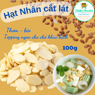 Hạnh nhân cắt lát 100g dùng làm bánh, nấu chè
