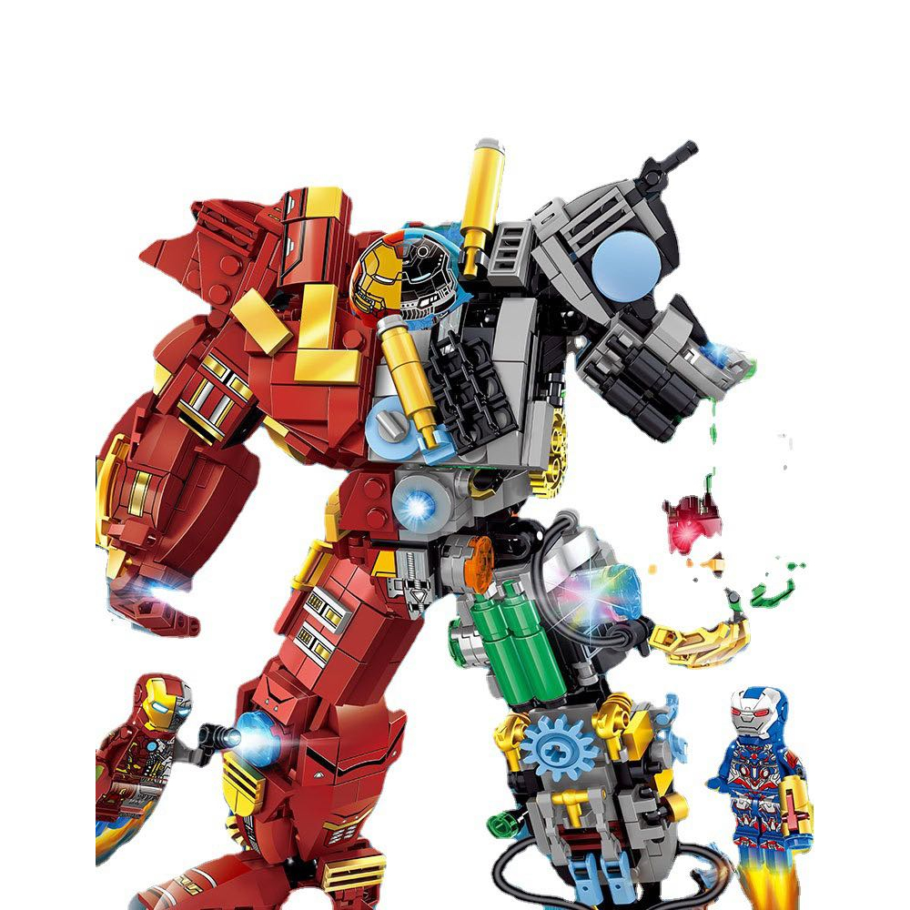 Xếp hình Hulkbuster Iron man 1160Pcs Đồ chơi lắp ráp mô hình robot hulkbuster iron man người sắt