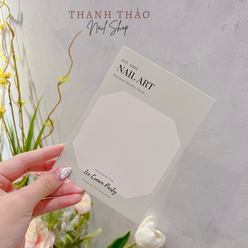 Bìa nailbox chụp ảnh mẫu nail
