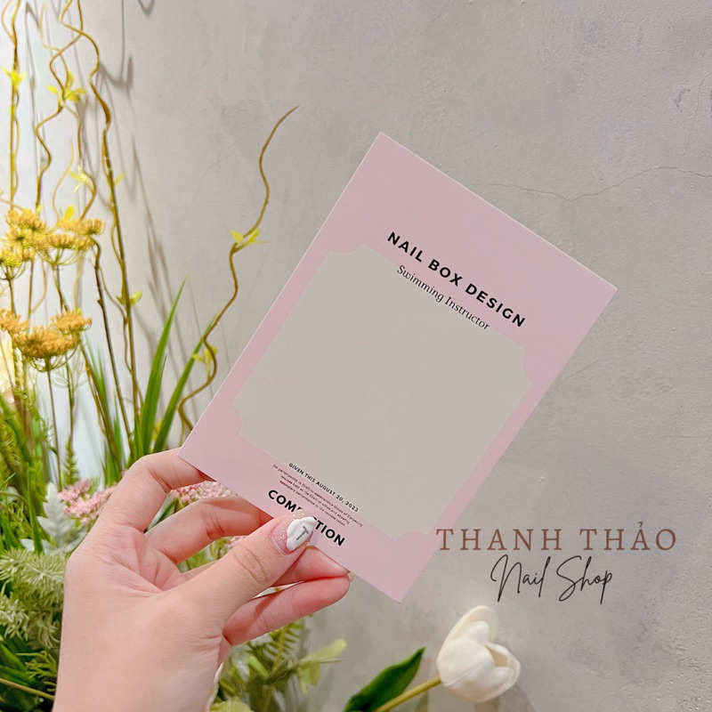 Bìa nailbox chụp ảnh mẫu nail