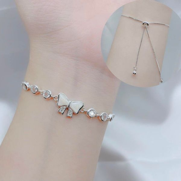 Lắc Tay Nữ Bạc Ta Nơ Thanh Lịch Siêu Dễ Thương - Nhiều Mẫu Hot Trend.