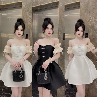 (ĐẦM BIGSIZE 50KG ĐẾN 90KG ) đầm cúp ngực xoè sẵn mút