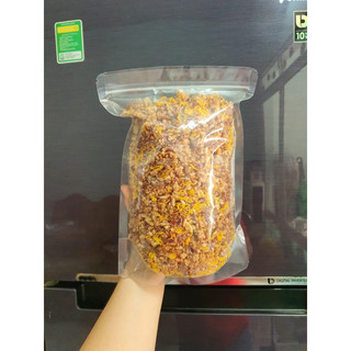 500g cơm cháy hạt chà bông gạo lức túi zip