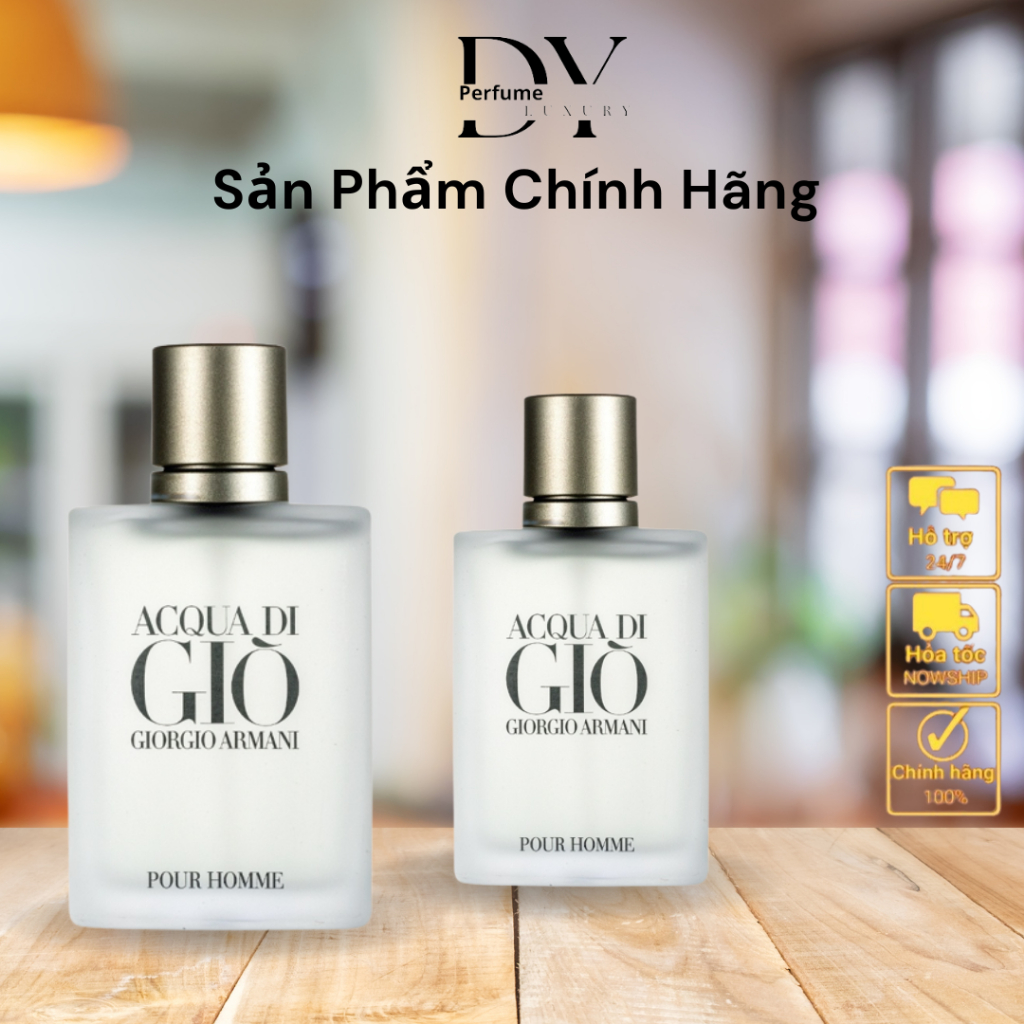 Nước hoa nam cao cấp chính hãng AQUA DI GIÒ, dầu thơm lâu body 100ml hương thơm cuốn hút nam tính tự nhiên T90