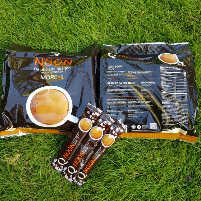 Cà Phê Trần Quang NGON - CF Hòa Tan Gói Đen