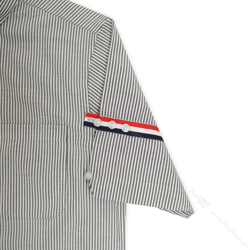 Áo Sơ Mi Thom Tay Ngắn Xám THOM009