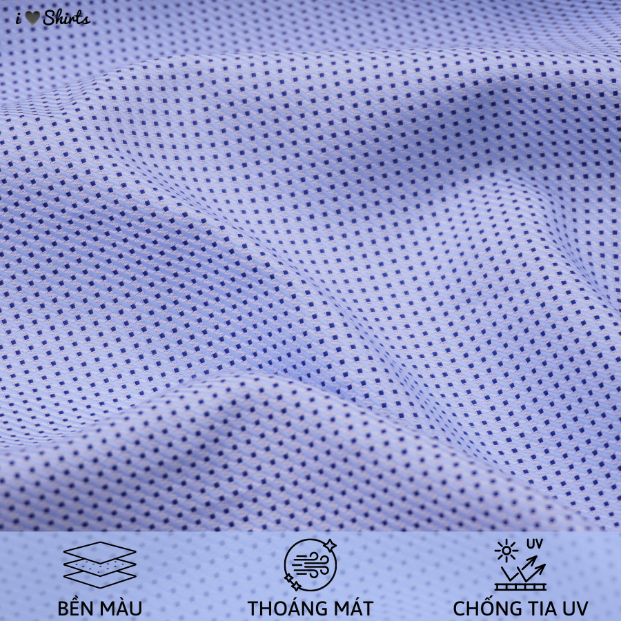 Áo sơ mi nam dài tay Pierre Cardin xuất Hàn 100% cotton dáng Regular họa tiết lịch sự | iShirts.vn