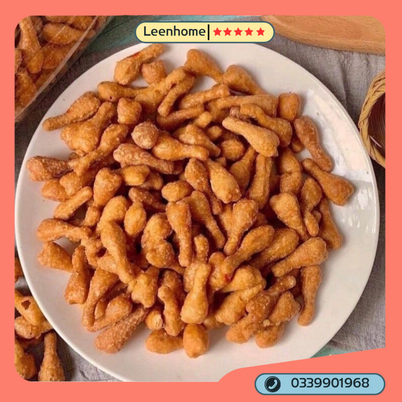 Bim bim đùi gà phô mai, snack hình đùi gà vị phô mai, ăn vặt tuổi thơ Leenhome
