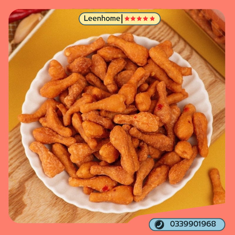 Bim bim đùi gà phô mai, snack hình đùi gà vị phô mai, ăn vặt tuổi thơ Leenhome
