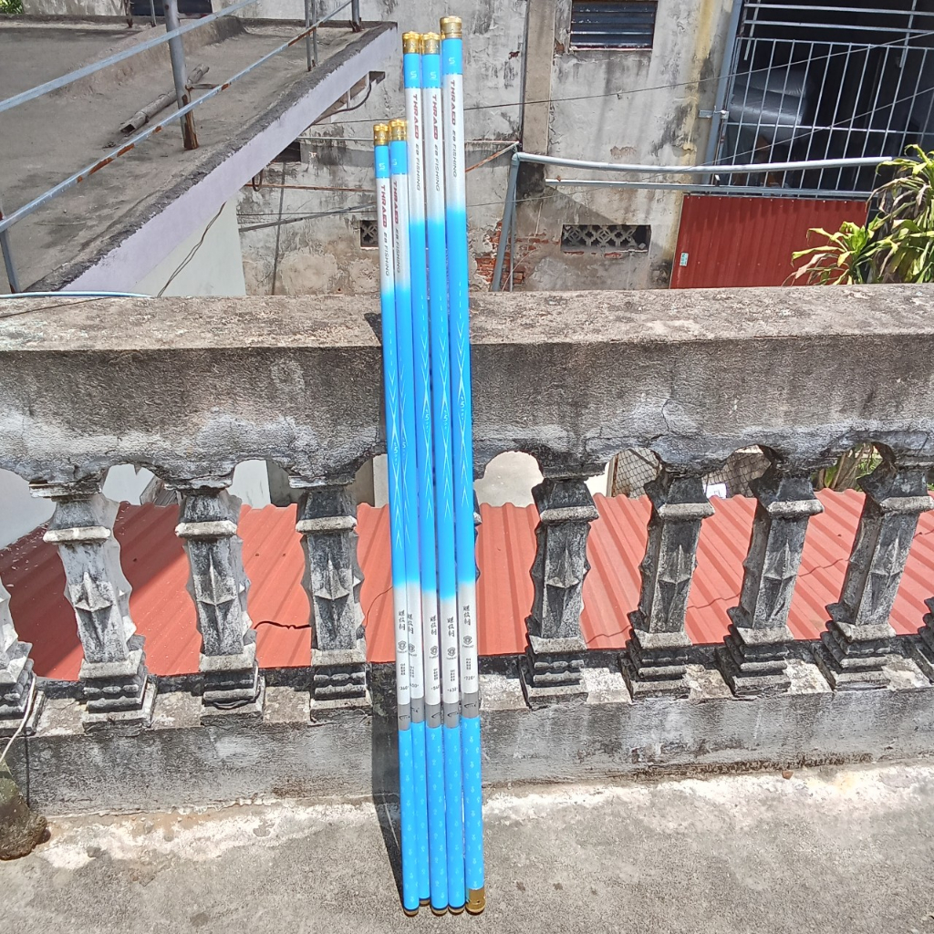 Cần Câu 6H Chính Hãng Bạch Kinh Thiên Màu Xanh Câu Đơn Đài Tặng Ngọn Phụ