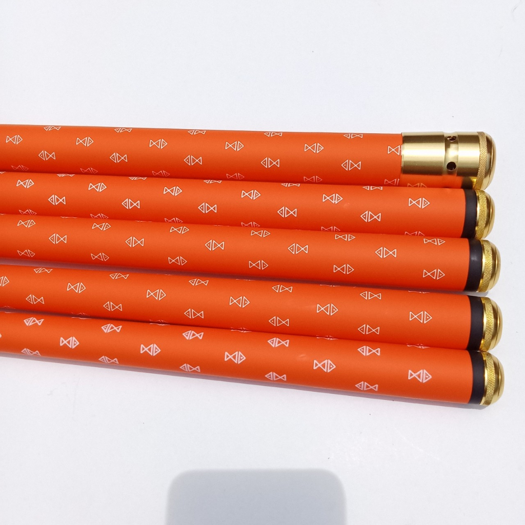 Cần Câu Chính Hãng Bạch Kinh Thiên 6H Màu Cam Tặng Ngọn Phụ