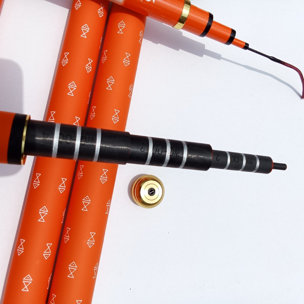 Cần Câu Chính Hãng Bạch Kinh Thiên 6H Màu Cam Tặng Ngọn Phụ