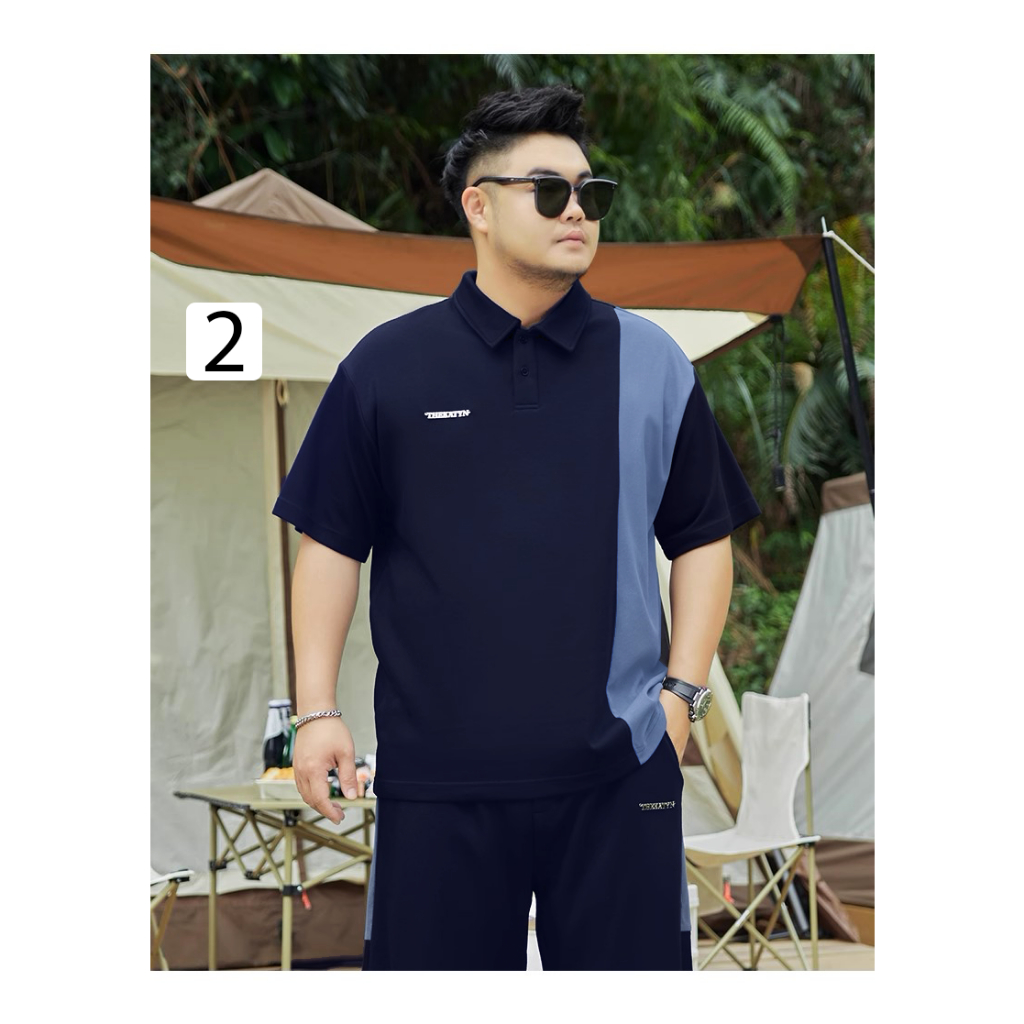 Bộ Quần Áo Polo Big Size Nam Revered Áo Polo BigSize Nam Quần Đùi Nam 70-145kg Chất Liệu Poly Cao Cấp