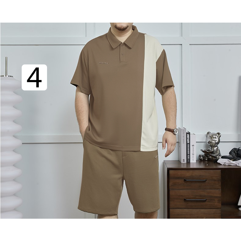 Bộ Quần Áo Polo Big Size Nam Revered Áo Polo BigSize Nam Quần Đùi Nam 70-145kg Chất Liệu Poly Cao Cấp