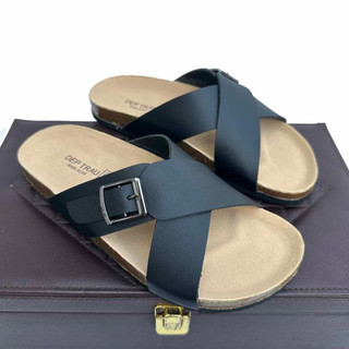 Dép đế trấu nam quai chéo thời trang - TR04