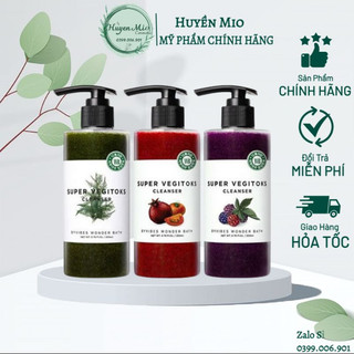 Sữa rửa mặt thải độc rau củ Super Vegitoks Cleanser-huyenmio