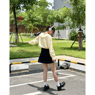 Áo sơ mi cổ V thắt nơ