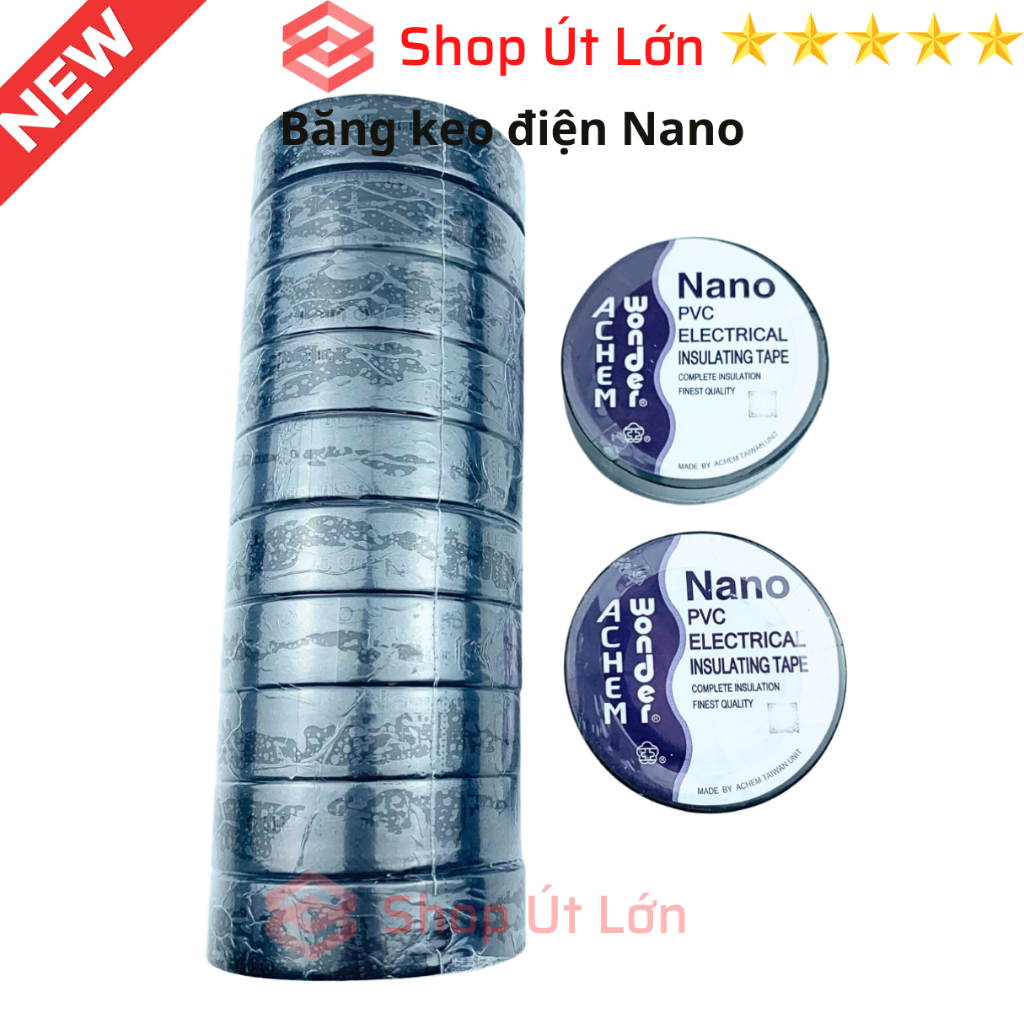Băng keo điện Nano 20yard 18 mét, 1 cây có 10 cuộn.