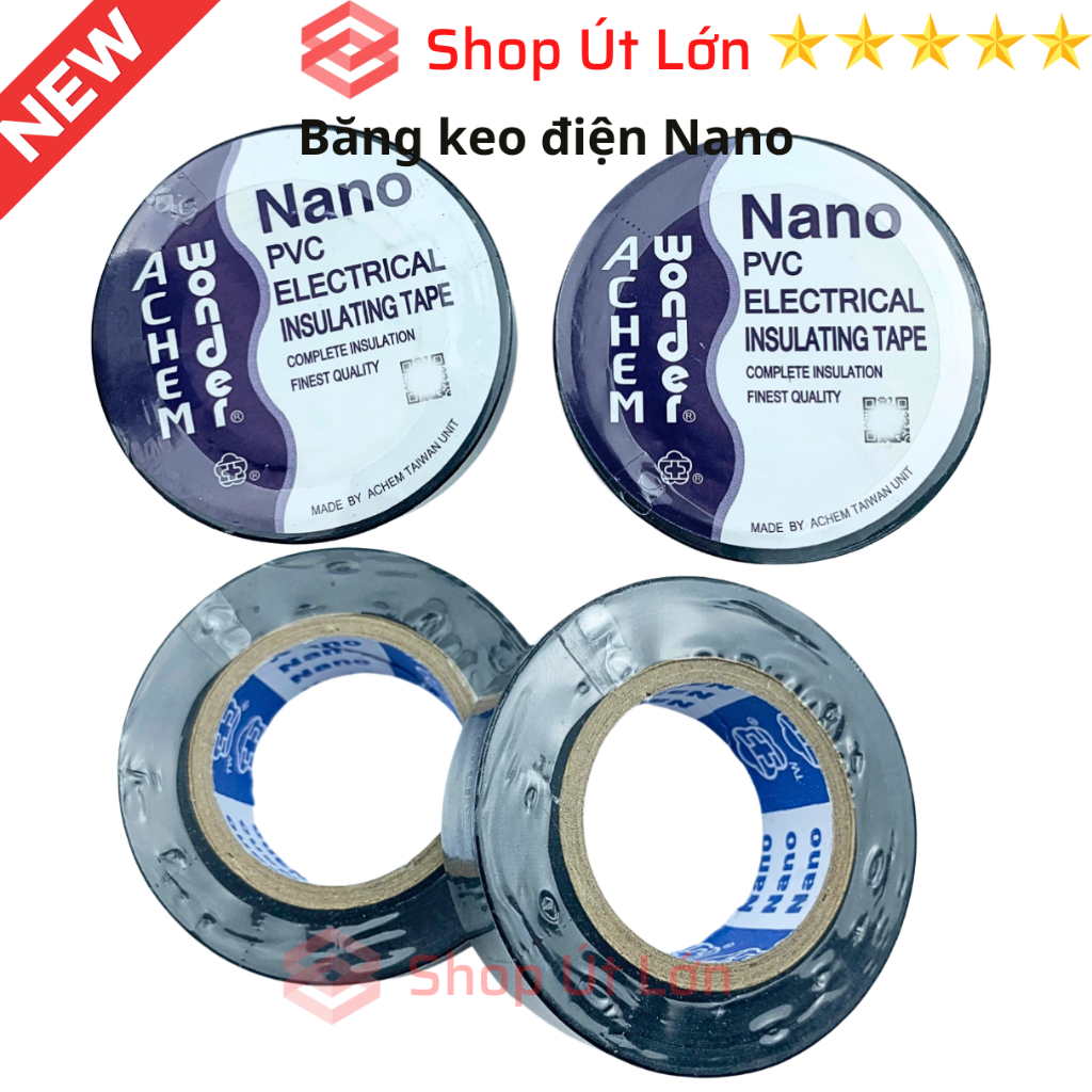 Băng keo điện Nano 20yard 18 mét, 1 cây có 10 cuộn.