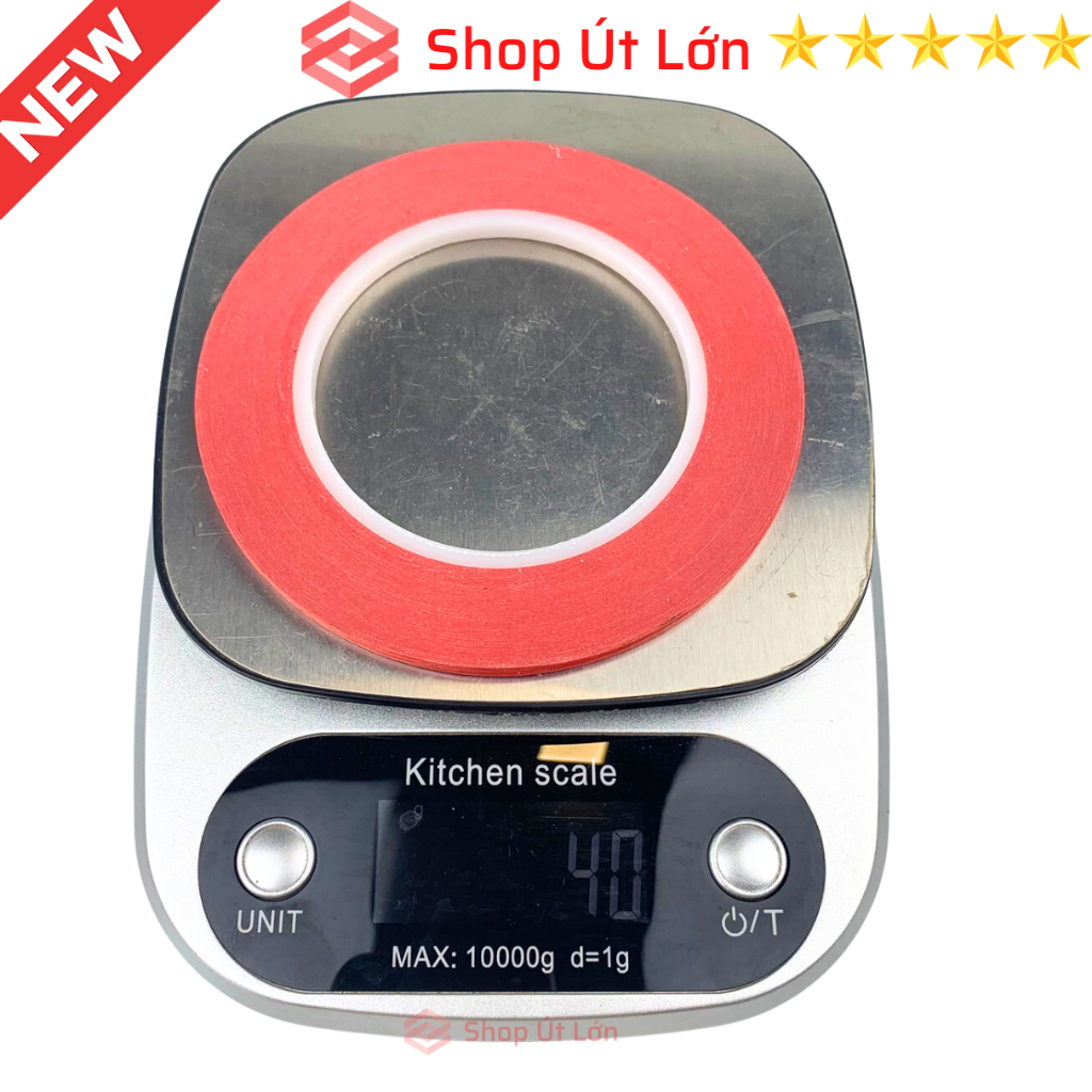 Combo 3 cuộn băng keo giấy màu đỏ, rộng 5mm, dài 75 mét