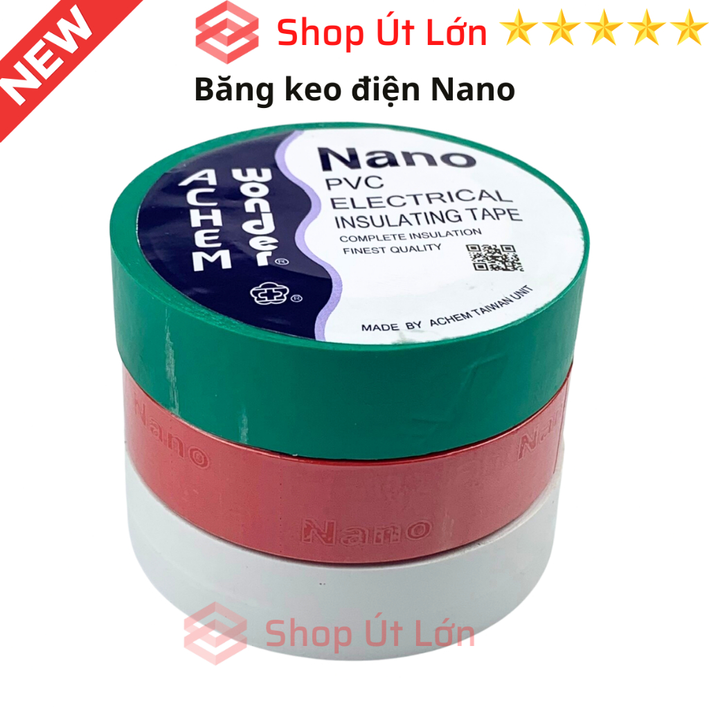 1 Cuôn Băng keo điện Nano, nhiều màu, 20yard 18 mét