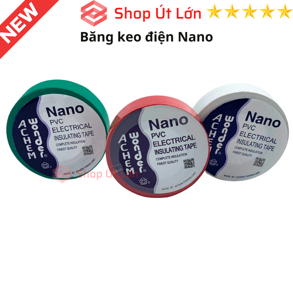 1 Cuôn Băng keo điện Nano, nhiều màu, 20yard 18 mét