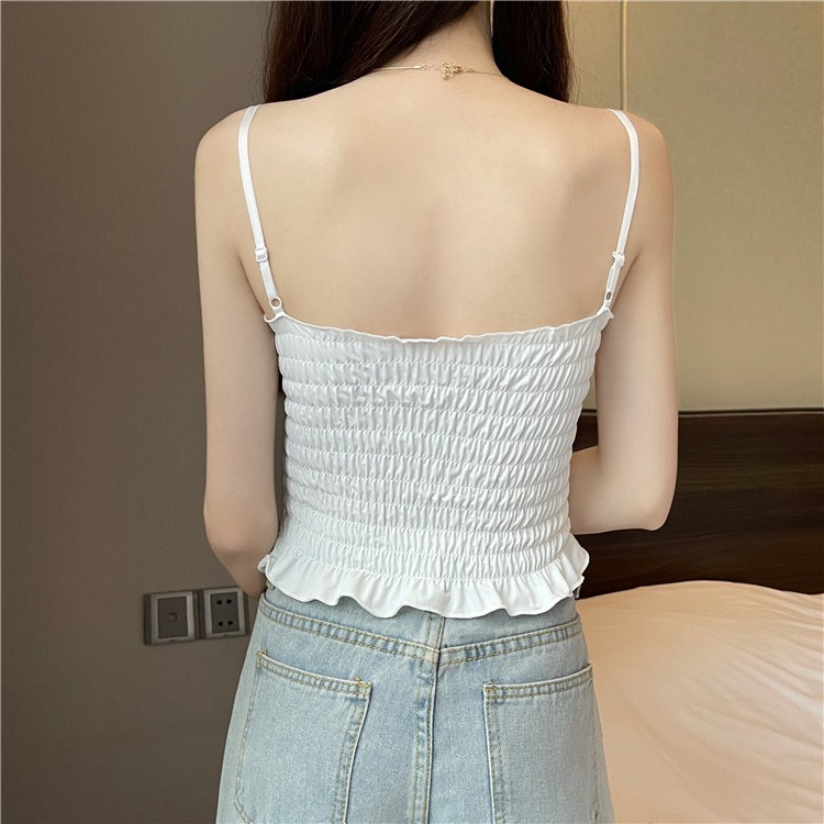 Áo Bra Nữ Nhún Dáng Lửng Kèm Mút Ngực Dễ Thương 2088