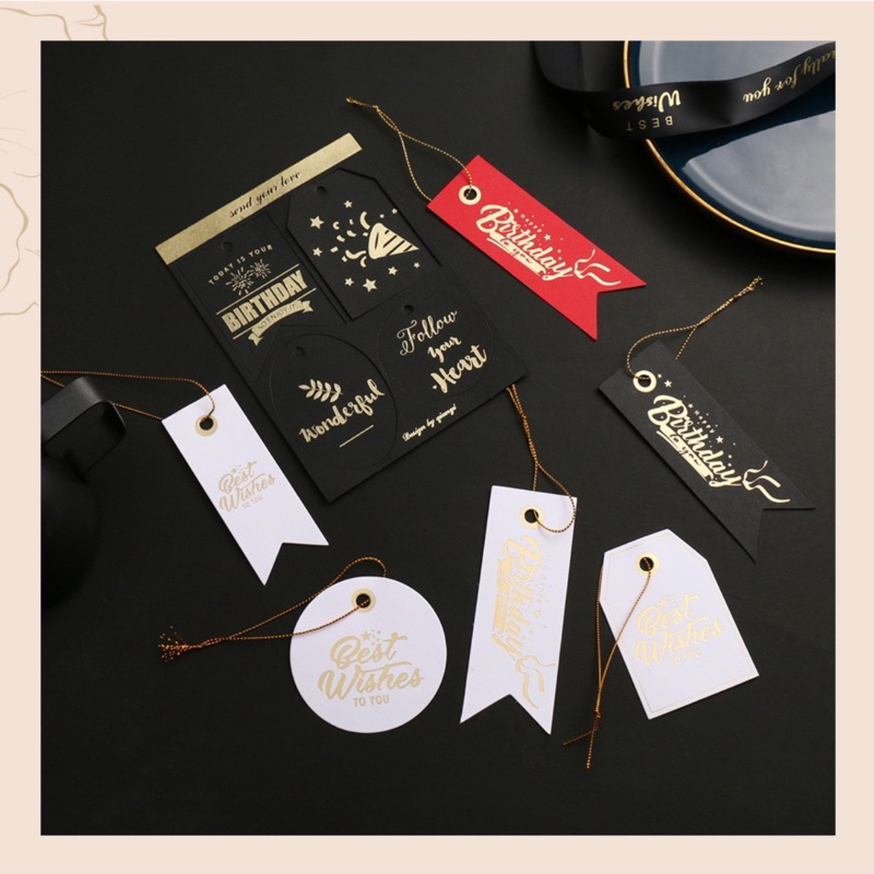 Thẻ treo trang trí hộp quà