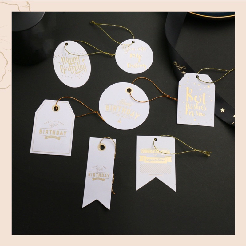 Thẻ treo trang trí hộp quà