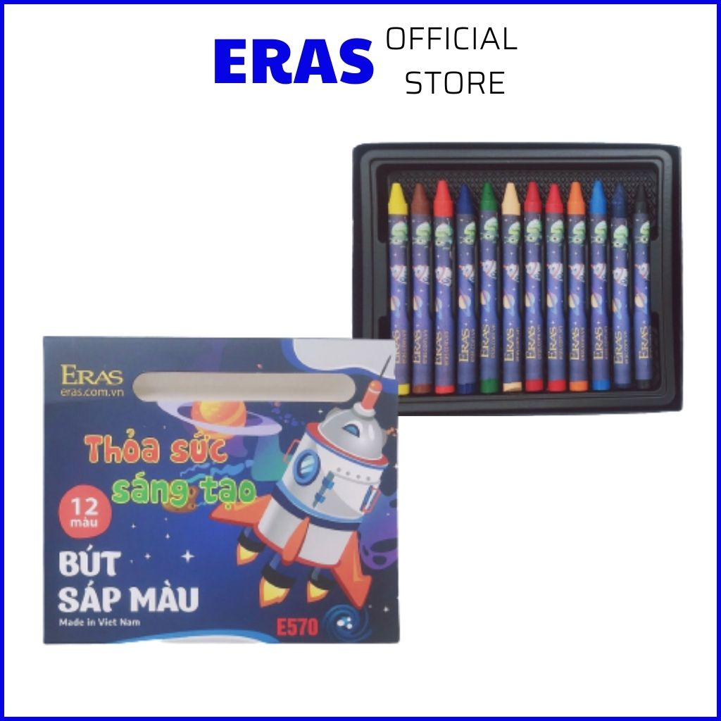 Sáp Màu Eras E570 ( 12 Màu/Hộp)