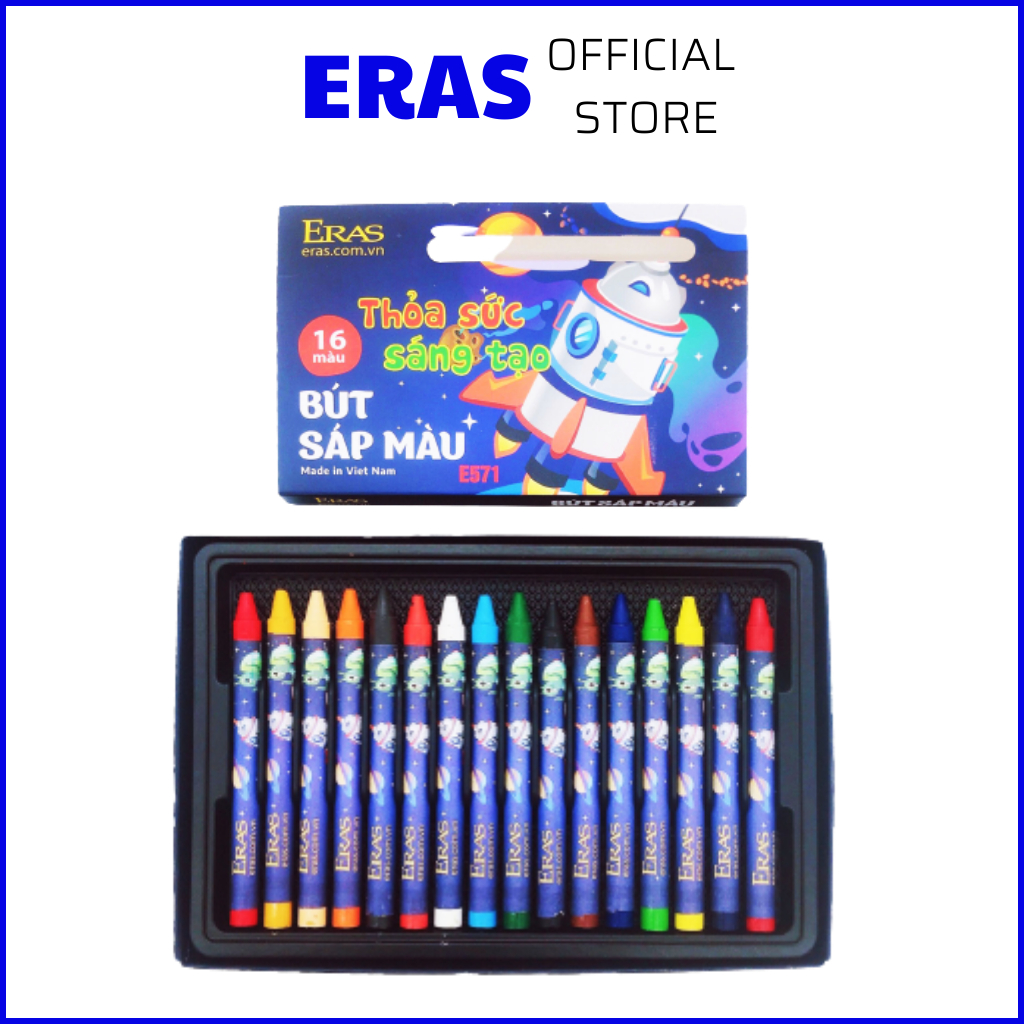 Sáp Màu Eras E571 ( 16 Màu/hộp)