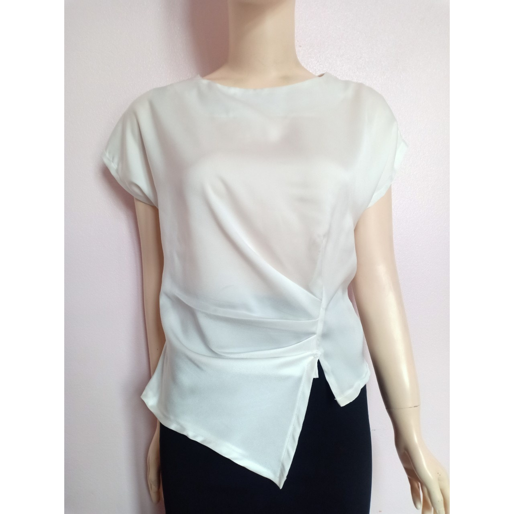 Áo kiểu nữ tay cánh dơi  nhún ly eo ảnh thật A4339 đủ size từ 40-90kg