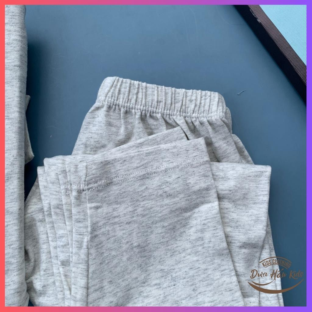 Bộ thu đông cotton quảng châu cho bé, thu đông bé trai, bé gái size 90 - 120, 10 - 18Kg.