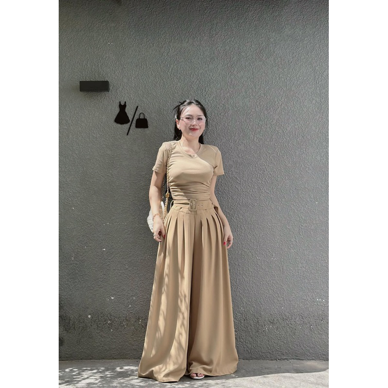 SET ÁO QUẦN SUÔNG KÈM BELT